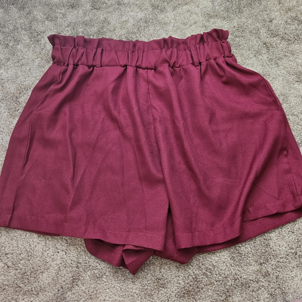 SHEIN Burgandy Shorts 0XL